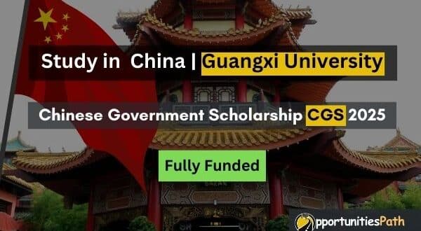 Chinese Government Scholarship (CGS) 2025