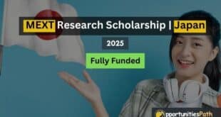 MEXT Research Scholarship 2025