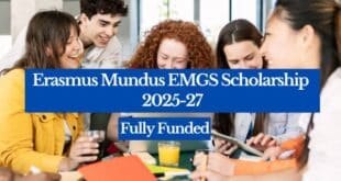 Erasmus Mundus EMGS 2025-2027 Scholarship