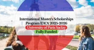 international master's program IDEX 2025-26