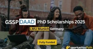 GSSPDAAD PhD Scholarships 2025 at LMU Munich Germany