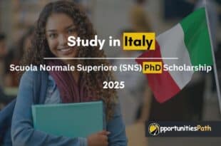 Scuola Normale Superiore (SNS) PhD Scholarship