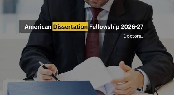 American Dissertation Fellowship 2026-27