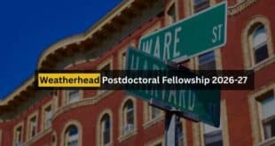 Weatherhead Postdoctoral Fellowship 2026-27