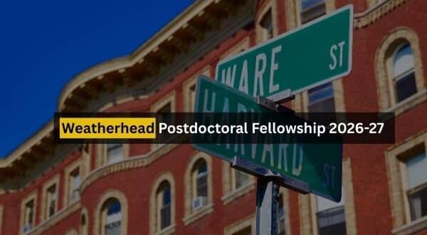Weatherhead Postdoctoral Fellowship 2026-27