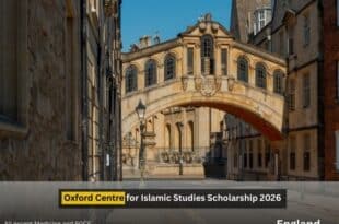 Oxford Centre for Islamic Studies Scholarship 2026