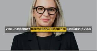 Vice Chancellor’s International Excellence Scholarship 2026