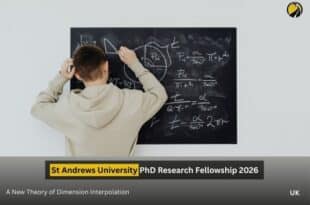 St Andrews University PhD Research Fellowship 2026