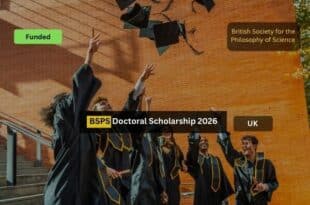 British Society for Philosophy of Science PhD Scholarship 2026
