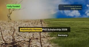 Helmholtz Hereon PhD Scholarship 2026 Germany