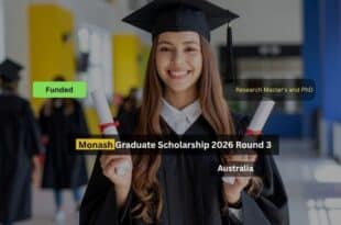 Monash Graduate Scholarship 2026 Round 3