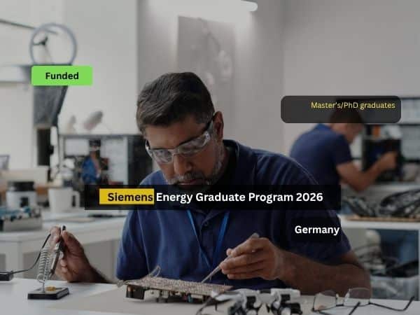 Apply for Siemens Energy Graduate Program 2026 & Work Full-time in ...