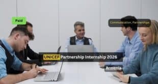 UNICEF Partnership Internship 2026 in Armenia