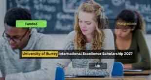 University of Surrey International Excellence Scholarship 2027