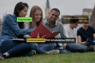 Commonwealth PhD Scholarships 2027-28