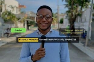 Erasmus Mundus Journalism Scholarship 2027-2029