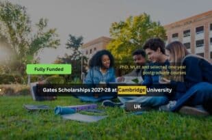 Gates Scholarships 2027-28 at Cambridge University